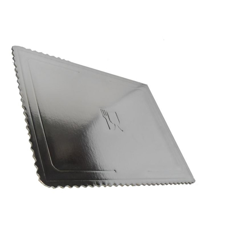 Podnos tortový 40x40 cm Strieborný