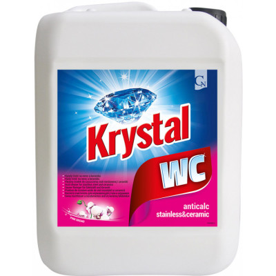 KRYSTAL WC čistič na nerez a keramiku 5 l Ružový