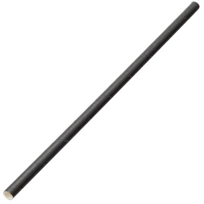 Slamka papierová čierna 'JUMBO' O8 mm x 25 cm [100 ks]