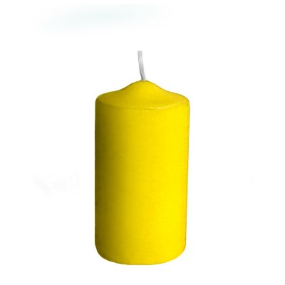 Sviečka valcová pr. 60 mm x 120 mm Žltá