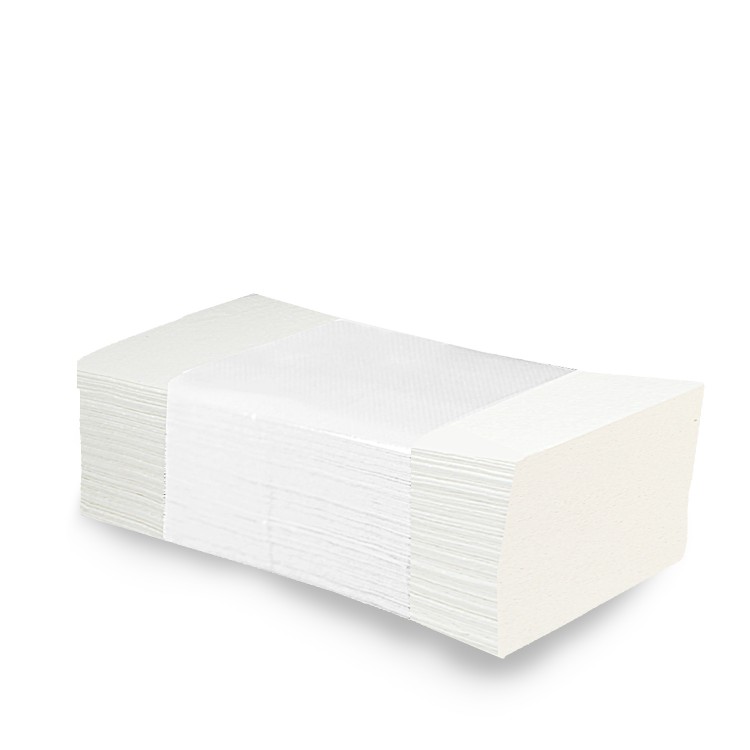 Papierové uteráky skladané ZZ 2-vrstvové 25x21 cm Biele