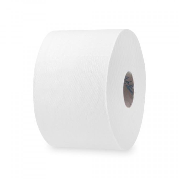 Toaletný papier tissue 2-vrstvový pr. 20 cm, 13,4 cm x 200 m Biely (náhrada k TORK One touch), 6 ks