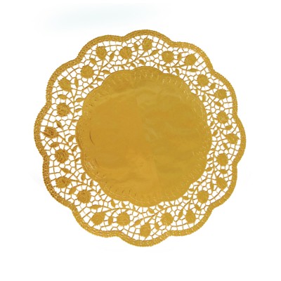 Krajka tortová okrúhla pr. 33 cm Zlatá / bal. 4 ks