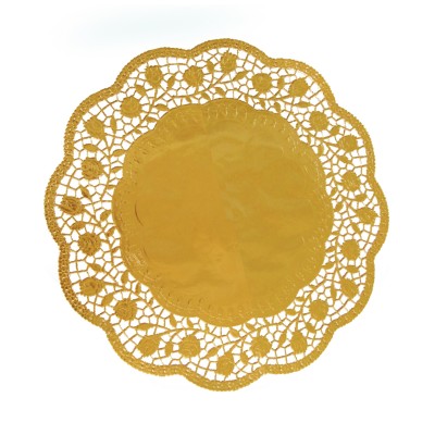 Krajka tortová okrúhla pr. 36 cm Zlatá / bal. 4 ks