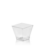FINGERFOOD Pohárik hranatý 100 ml 5,9x5,9x5,4 cm / bal. 50 ks