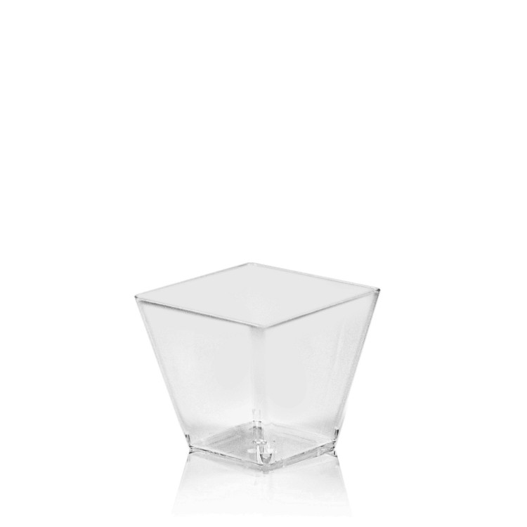 FINGERFOOD Pohárik hranatý 100 ml 5,9x5,9x5,4 cm / bal. 50 ks