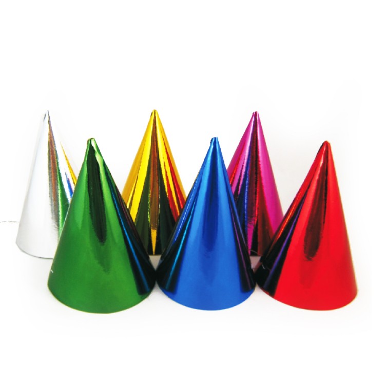 Klobúčiky papierové Farebný mix / bal. 6 ks