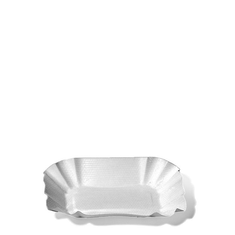 Miska papierová nepremastiteľná 9x14x3 cm Biela / bal. 250 ks