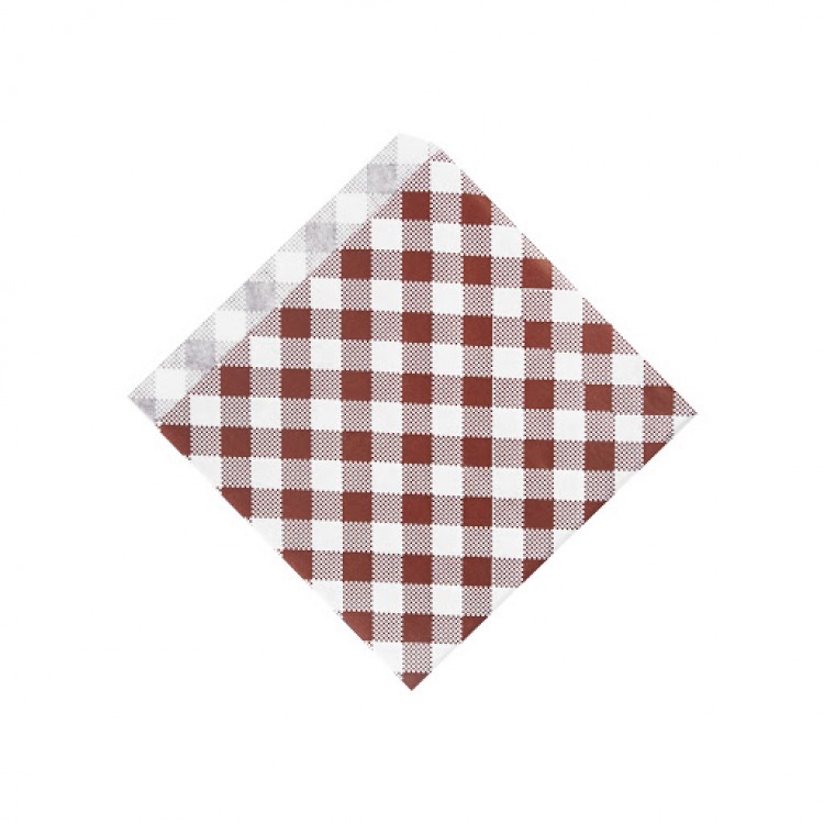 Vrecko na hamburger 14x14 cm Biele s potlačou / bal. 500 ks