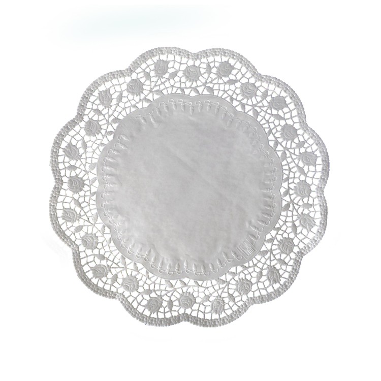 Krajka tortová okrúhla pr. 32 cm Biela / bal. 100 ks