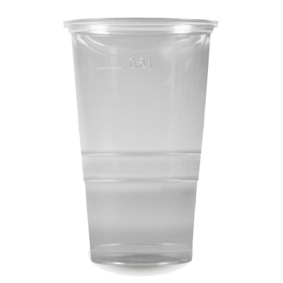 Pohár PP 500 ml, pr. 95 mm Priehľadný / bal. 50 ks