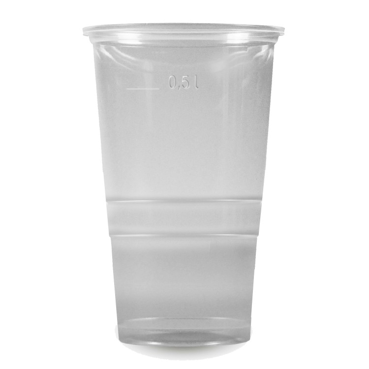 Pohár PP 500 ml, pr. 95 mm Priehľadný / bal. 50 ks