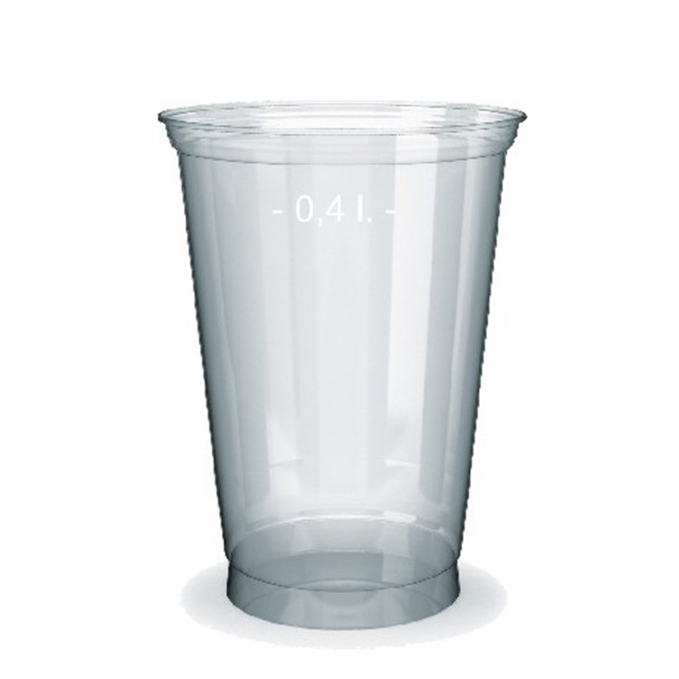 Pohár PET 400 ml, pr. 95 mm Priehľadný / bal. 50 ks