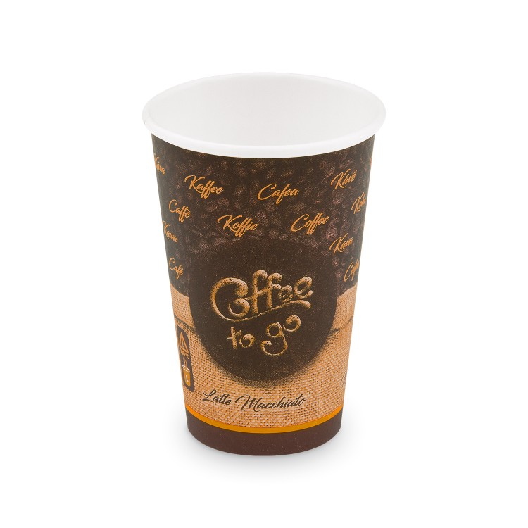 Pohár papierový COFFEE TO GO veľkosť L 330 ml, pr. 80 mm / bal. 50 ks