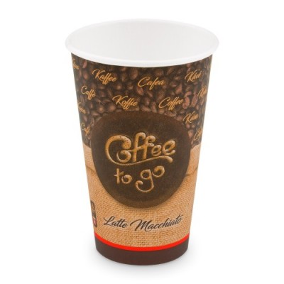 Pohár papierový COFFEE TO GO veľkosť XL 510 ml, pr. 90 mm / bal. 50 ks
