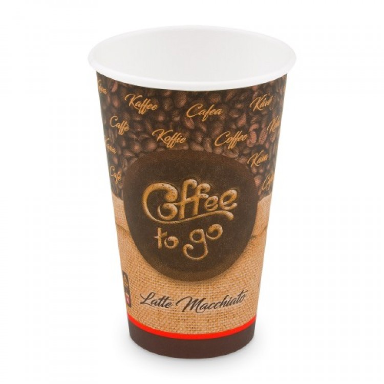 Pohár papierový COFFEE TO GO veľkosť XL 510 ml, pr. 90 mm / bal. 50 ks