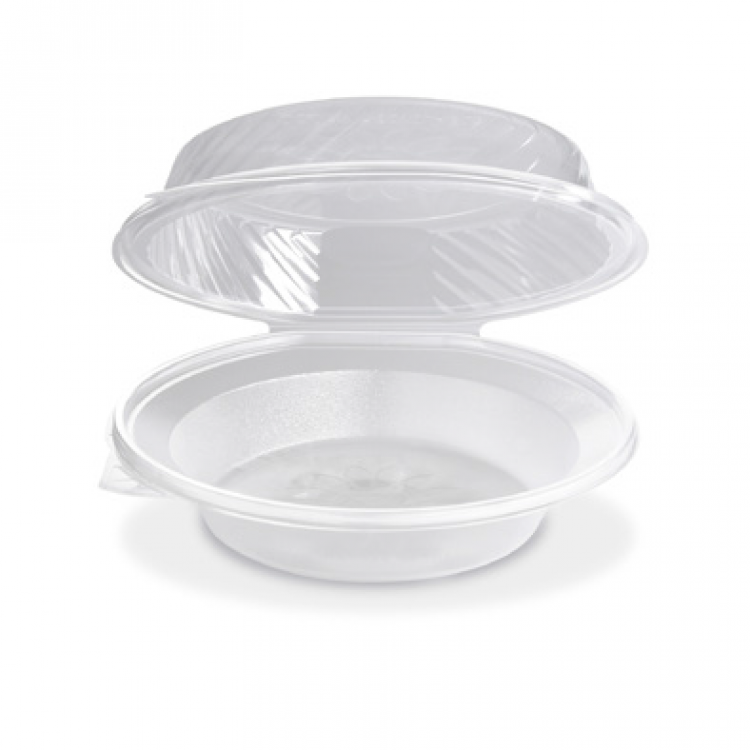 Šalátová miska PP priehľadná s vypuklým viečkom 1700 ml